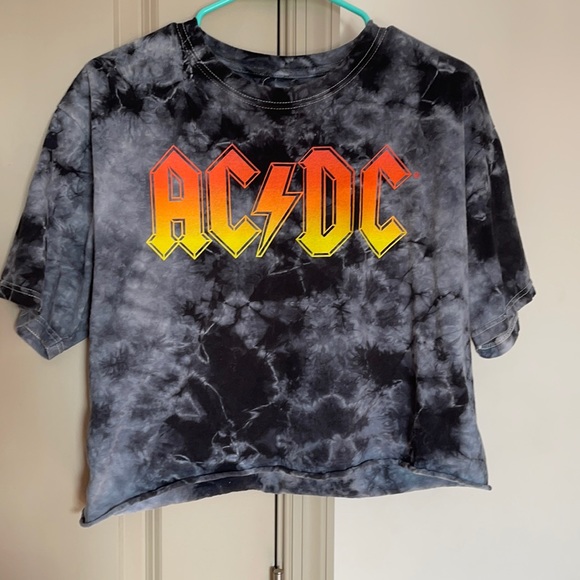AC/DC Tee Crop Top - Picture 1 of 1